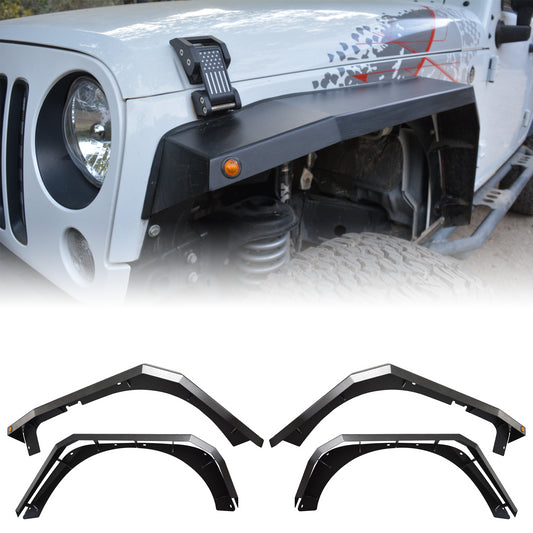 Atomic Flares 07-18 Jeep Wrangler JK Fender Flare (Black)