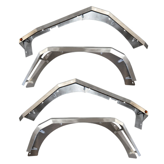 Atomic Fender Flares 07-18 Jeep Wrangler JK (Raw Aluminium)